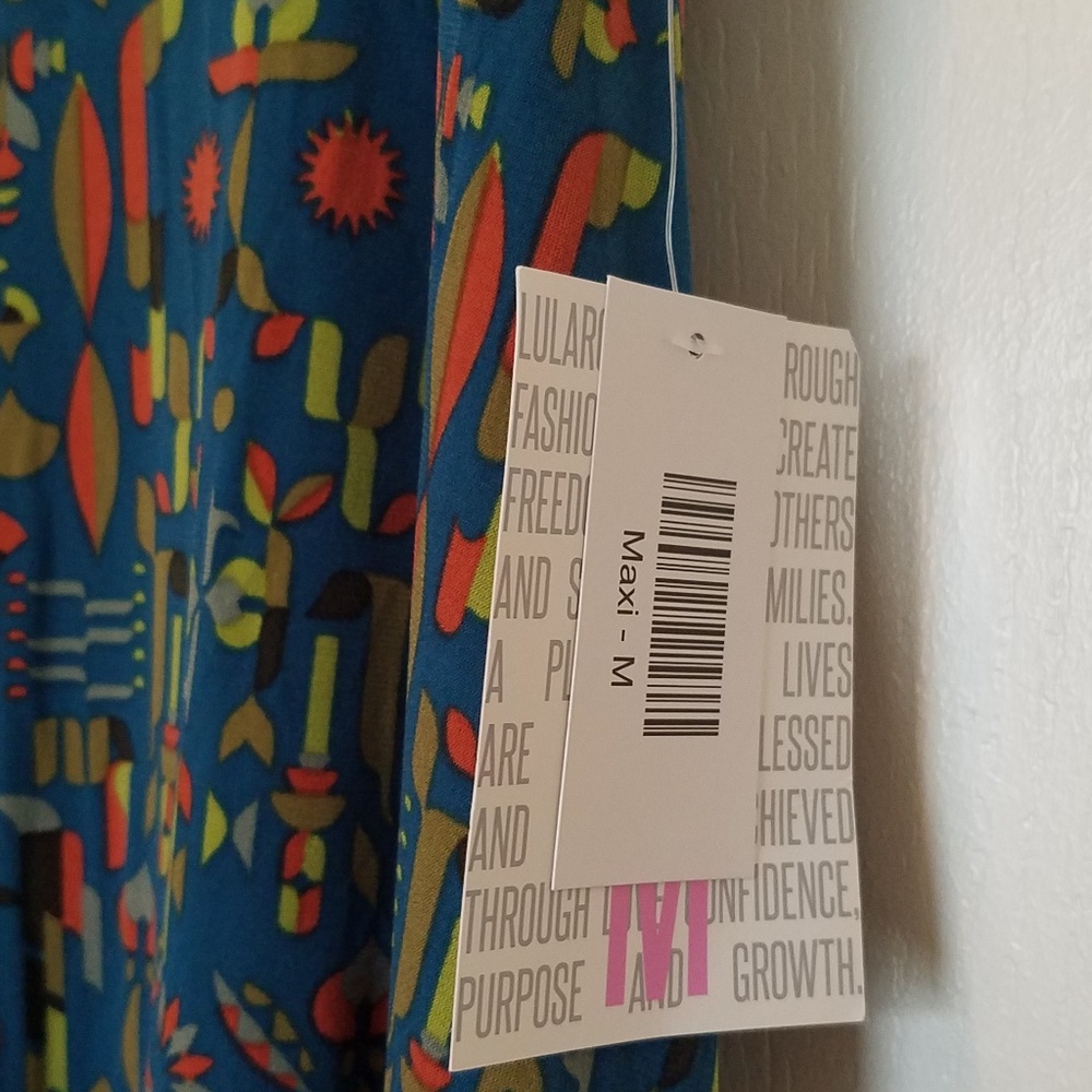 Nwt's Lularoe Tribal Patterned Maxi Skirt Medium - Picture 3 of 3